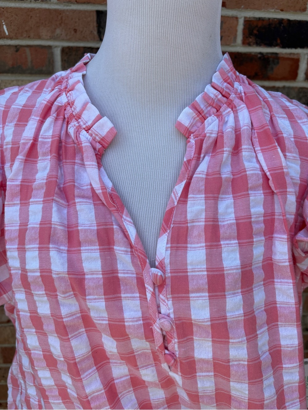 Time and Tru Ruffle Collar Dress with Flutter Sleeves (NWT) - Picture 2 of 6